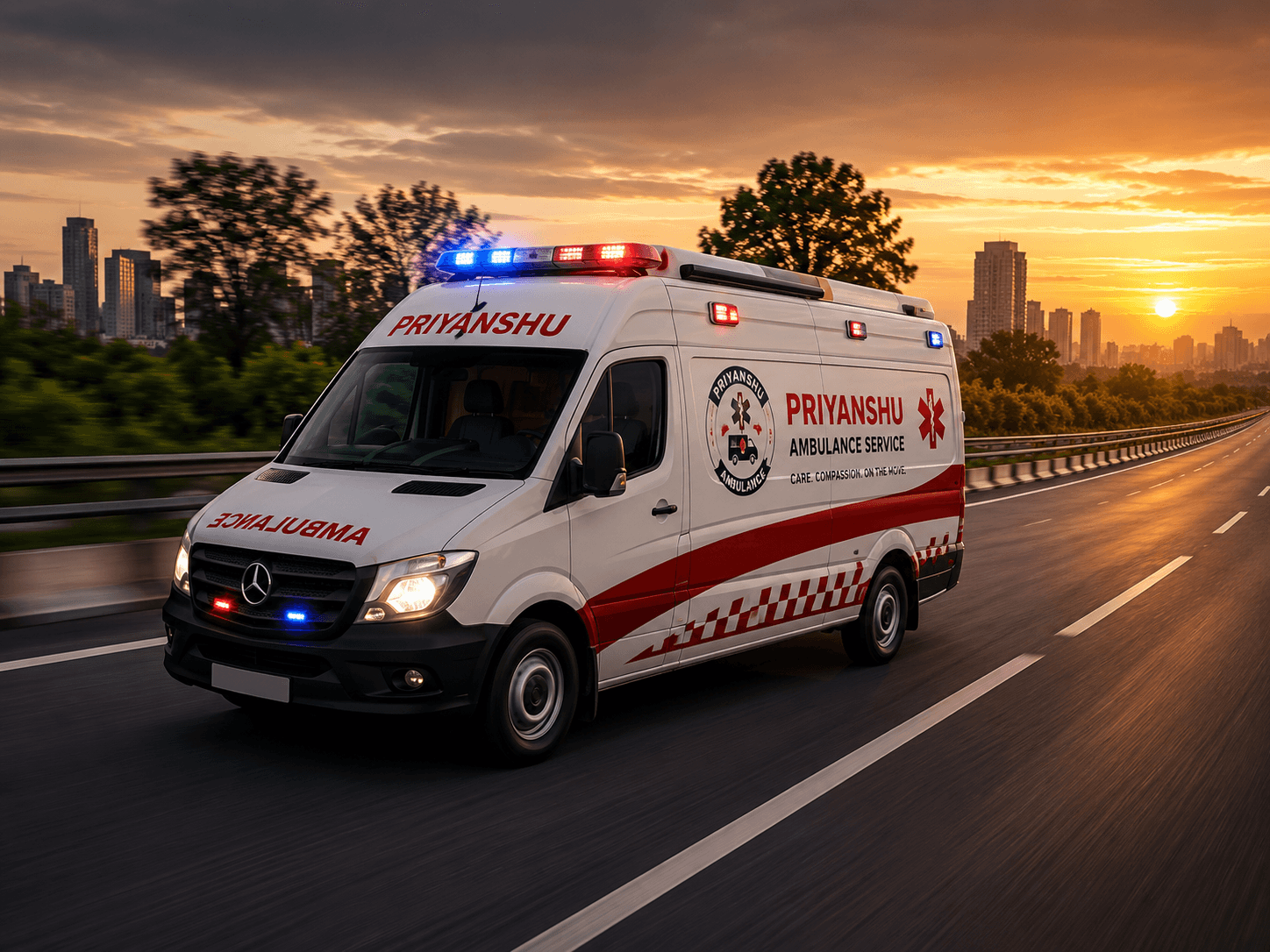 24/7 Outstation Ambulance Service in India — Priyanshu Ambulance Service